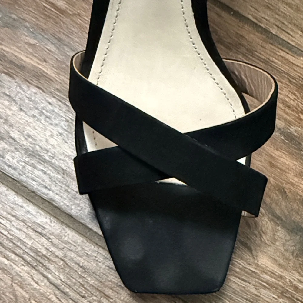 SCHUTZ Black Strappy Stiletto Heels - Picture 5 of 5